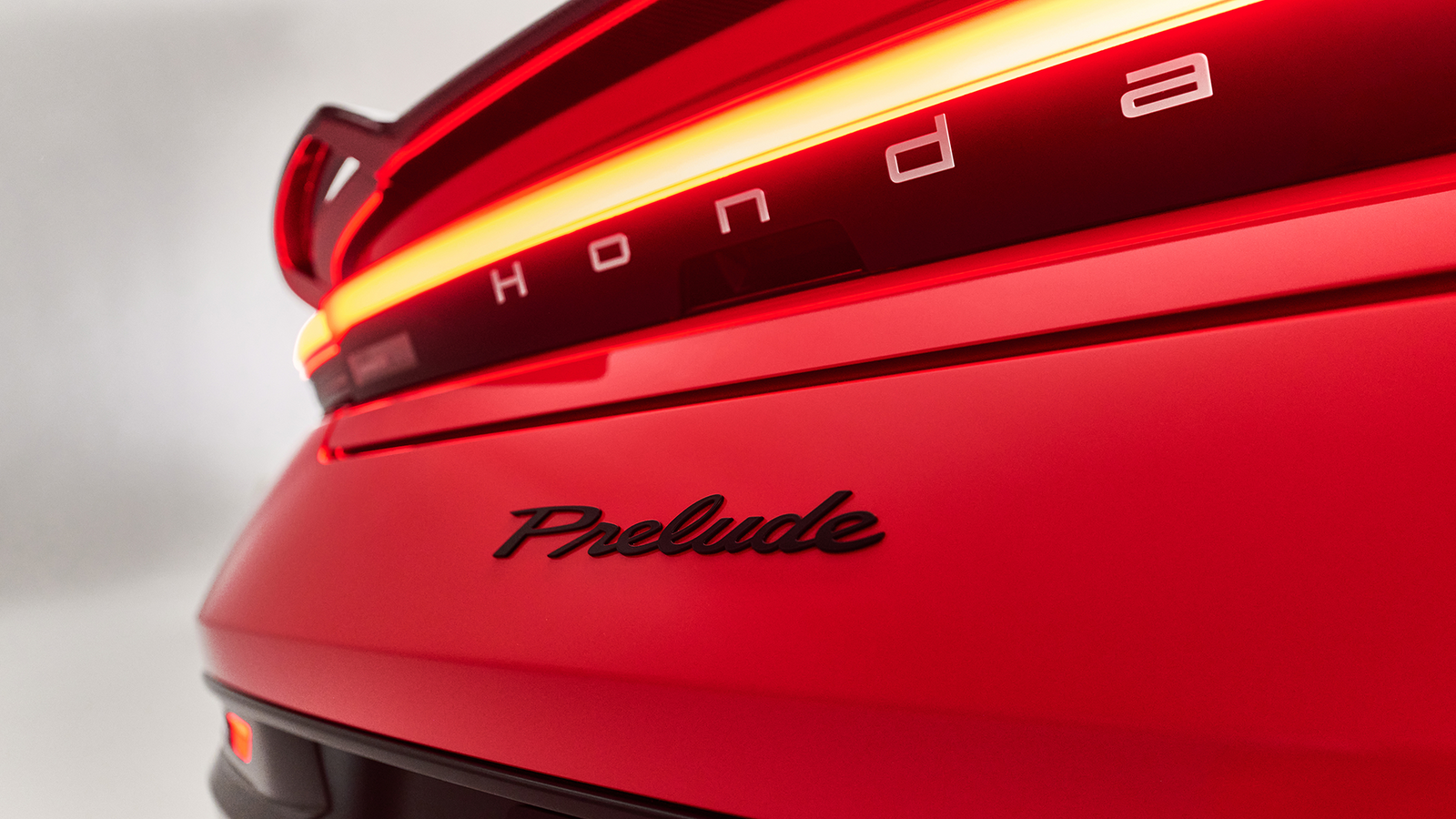 Honda Prelude Concept, red, badge